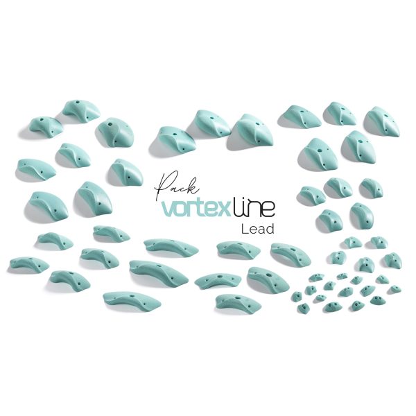 Chwyty wspinaczkowe Pack Vortex Lead, 54 szt. w zestawie, ,