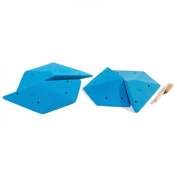 Chwyty wspinaczkowe Pro Geometrics Twins XL PU, 4 szt. w zestawie, średnie,