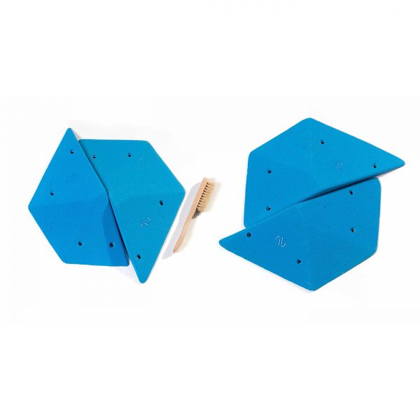 Chwyty wspinaczkowe Pro Geometrics Twins XL PU, 4 szt. w zestawie, średnie,