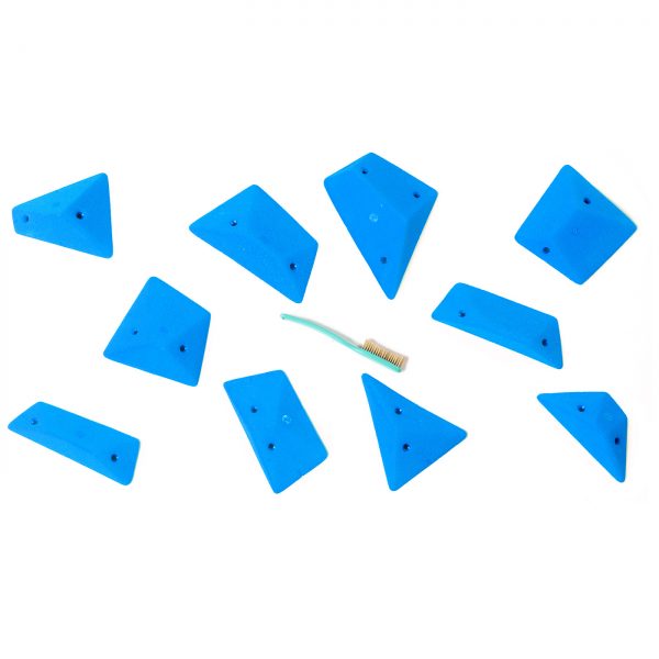 Chwyty wspinaczkowe Pro Geometrics 7 PU, 10 szt. w zestawie, trudne,