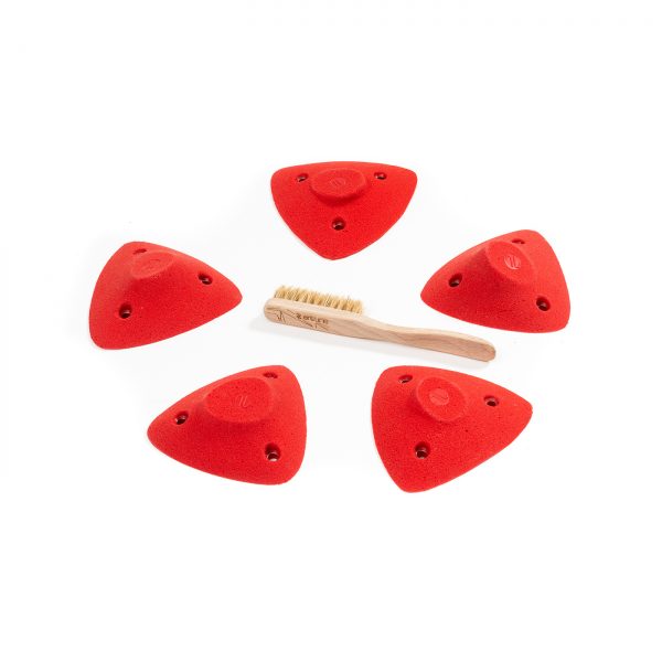 Chwyty wspinaczkowe Tribe Drop M1 PU, 5 szt. w zestawie, trudne,