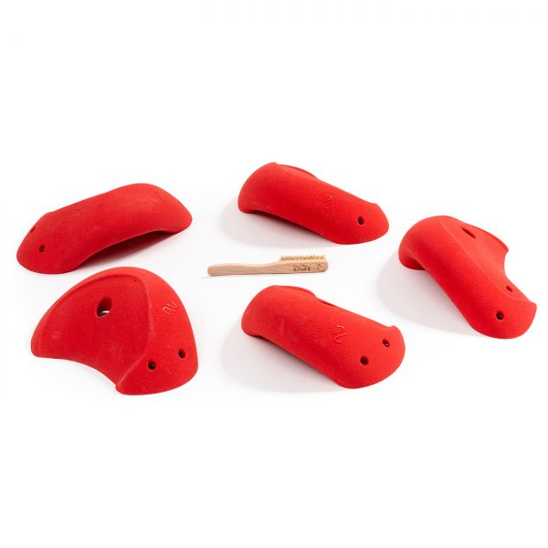 Chwyty wspinaczkowe Tribe Jugs XL1 PU, 5 szt. w zestawie, łatwe,