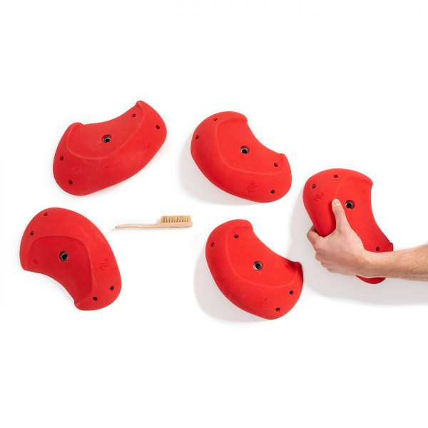 Chwyty wspinaczkowe Tribe Jugs XL2 PU, 5 szt. w zestawie, łatwe,