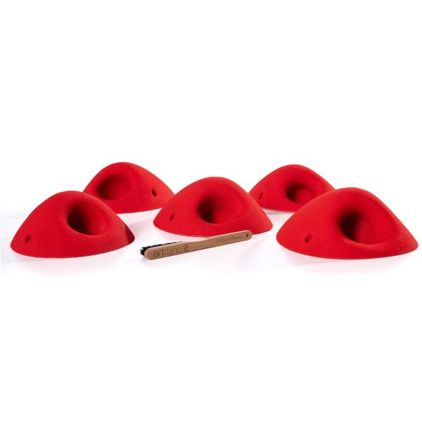 Chwyty wspinaczkowe Tribe Pockets L2, 5 szt. w zestawie, ,