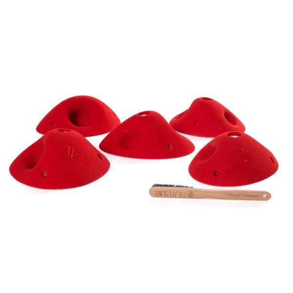 Chwyty wspinaczkowe Tribe Pockets M/L1, 5 szt. w zestawie, ,