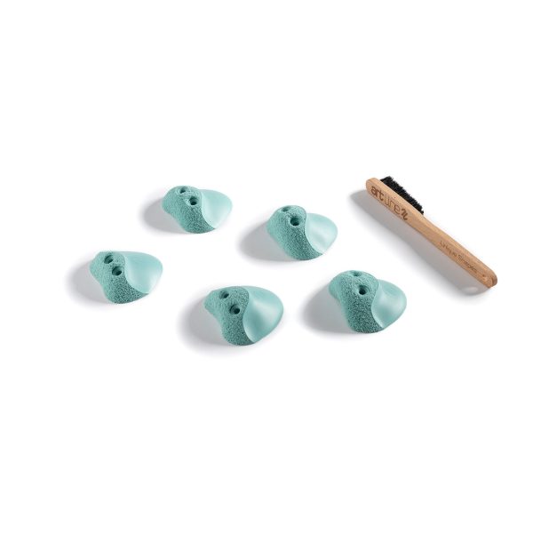 Chwyty wspinaczkowe Vortex Foot S2 DT PU, 5 szt. w zestawie, , podwójna strefa