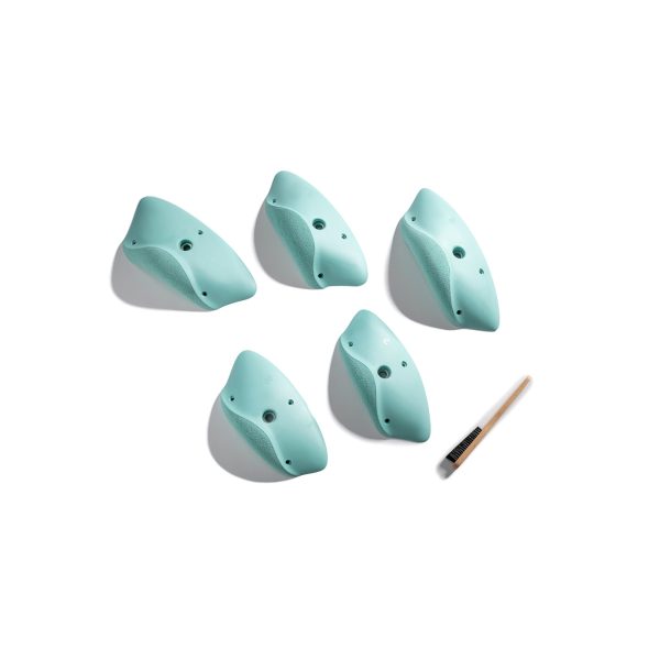 Chwyty wspinaczkowe Vortex Edges L2 DT PU, 5 szt. w zestawie, , podwójna strefa