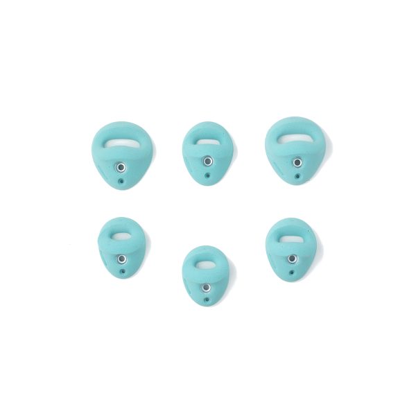 Chwyty wspinaczkowe Training +30 degree Pockets, 6 szt. w zestawie, ,