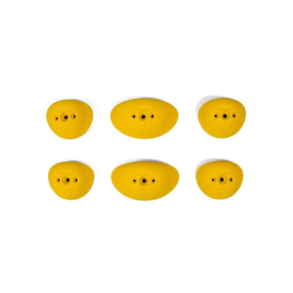 Chwyty wspinaczkowe Training Dual (15º/30º) Slopers, 6 szt. w zestawie, ,