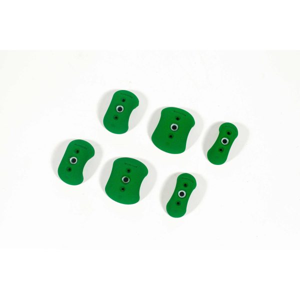 Chwyty wspinaczkowe Training HP-Positive (30º) Pinches, 6 szt. w zestawie, ,