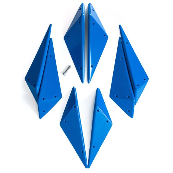 Chwyty wspinaczkowe Diamonds Fat Mini, 8 szt. w zestawie, , podwójna strefa