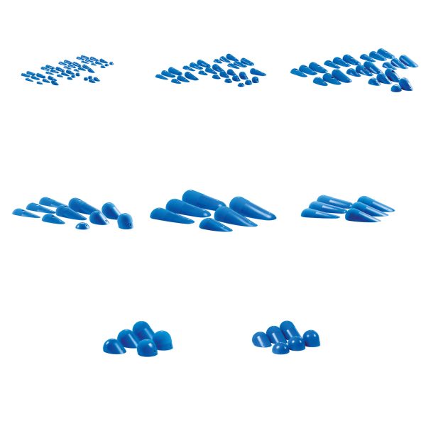 Chwyty wspinaczkowe Pills SET, 128 szt. w zestawie, , podwójna strefa