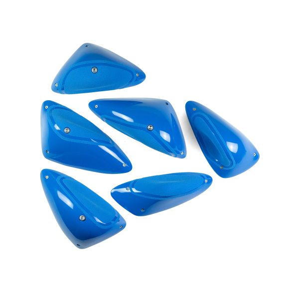 Chwyty wspinaczkowe Power Line XL Mix, 6 szt. w zestawie, , podwójna strefa