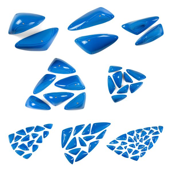 Chwyty wspinaczkowe Power Line SET, 80 szt. w zestawie, , podwójna strefa