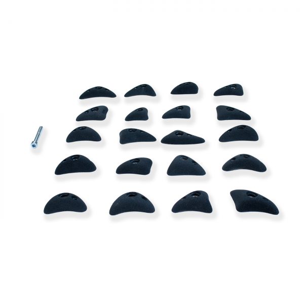 Chwyty wspinaczkowe Crescents 13 - Footholds, 20 szt. w zestawie, średnie,