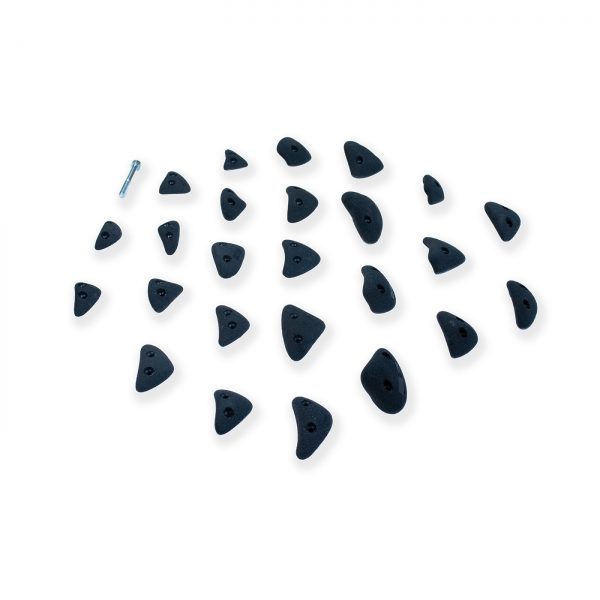 Chwyty wspinaczkowe Crescents 14 - Mixed Screwons, 25 szt. w zestawie, średnie,