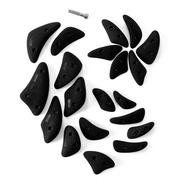 Chwyty wspinaczkowe Crescents 15 - Screwon Crimps, 20 szt. w zestawie, średnie,