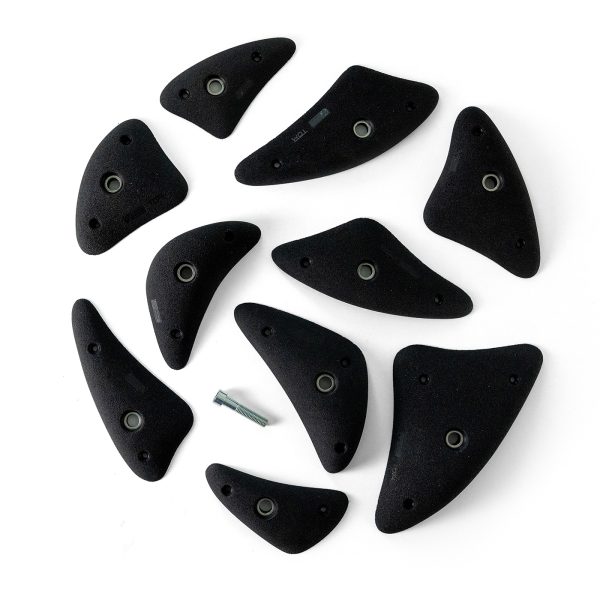 Chwyty wspinaczkowe Crescents 17 - Blocky Incuts, 10 szt. w zestawie, łatwe,