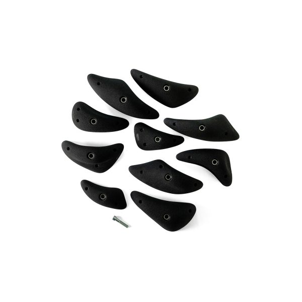 Chwyty wspinaczkowe Crescents 18 - Large Pinches, 10 szt. w zestawie, łatwe,