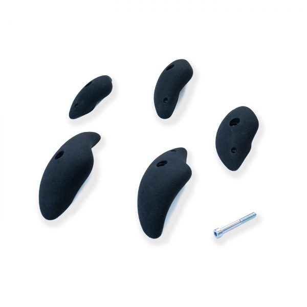 Chwyty wspinaczkowe Crescents 6 - Edge Jugs, 5 szt. w zestawie, łatwe,