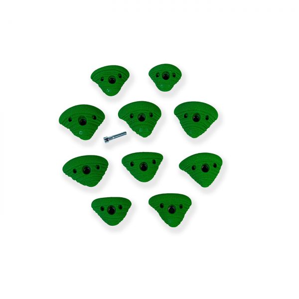 Chwyty wspinaczkowe French Connection 9 - Michelle - Small Juggy Crimps, 10 szt. w zestawie, łatwe,