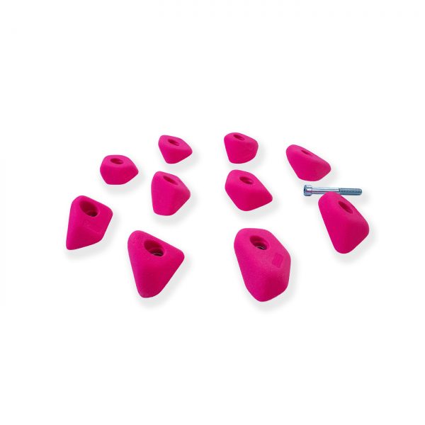 Chwyty wspinaczkowe Scoops 8 - Small Jugs, 10 szt. w zestawie, łatwe,