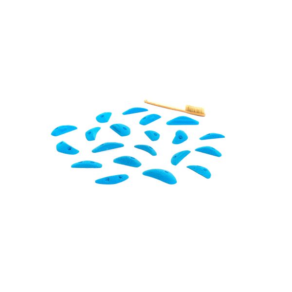 Chwyty wspinaczkowe Boomerang Sydney XS1 021.01.XS-H, 20 szt. w zestawie, trudne,