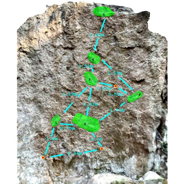 Chwyty wspinaczkowe Burden of Dreams (wypożyczenie), 6 szt. w zestawie, ,