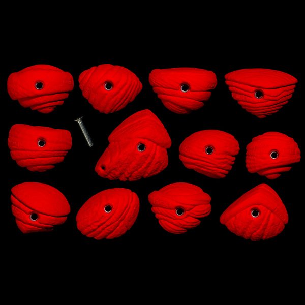 Chwyty wspinaczkowe Grit Mini Slopers, 12 szt. w zestawie, ,