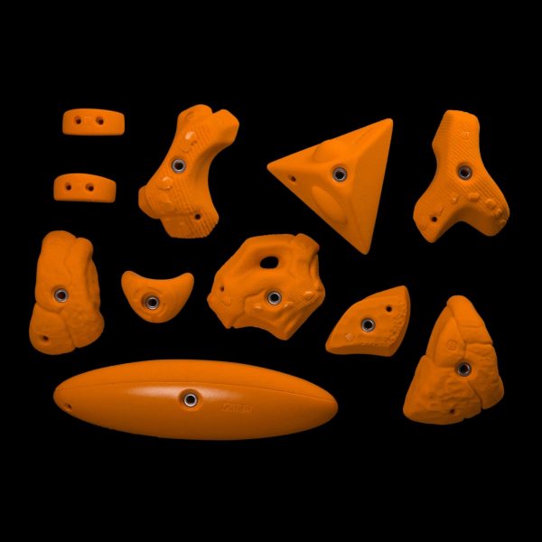 Chwyty wspinaczkowe Mixed Med set 5, 11 szt. w zestawie, ,