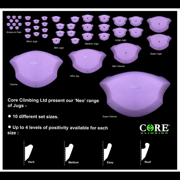 Chwyty wspinaczkowe Neo Jug Super Volume - Medium, 1 szt. w zestawie, ,