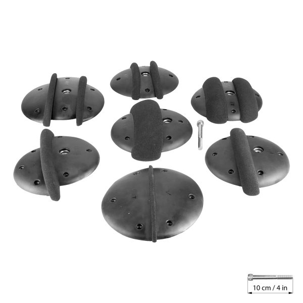 Chwyty wspinaczkowe Omicron L, 7 szt. w zestawie, ,