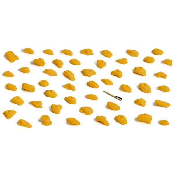 Chwyty wspinaczkowe Packs O'rganic Pack 5B, 50 szt. w zestawie, ,