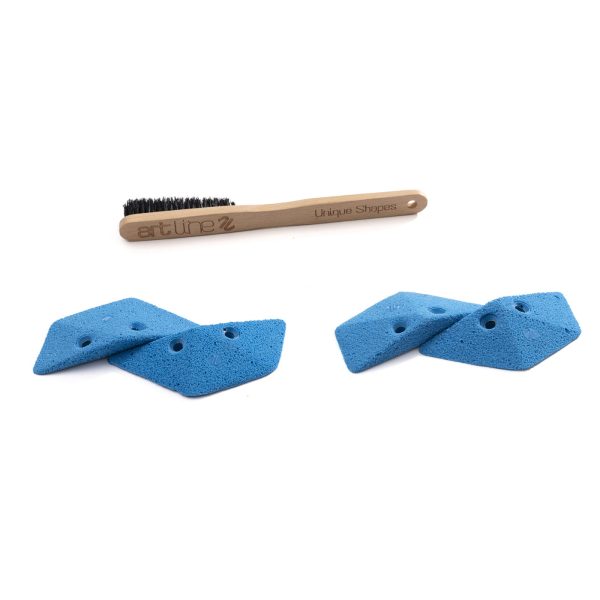 Chwyty wspinaczkowe Pro Geometrics Twins XS PU, 4 szt. w zestawie, ,