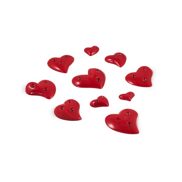 Chwyty wspinaczkowe Hearts PU 01, 10 szt. w zestawie, ,