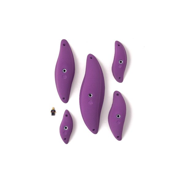 Chwyty wspinaczkowe Flat Pinches 02, 5 szt. w zestawie, ,