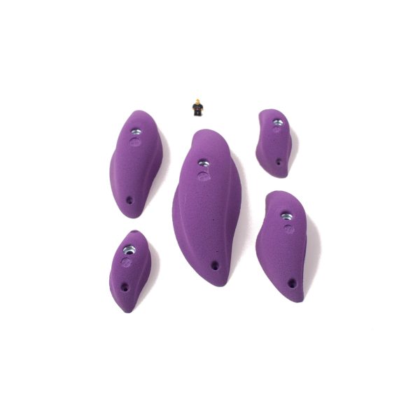 Chwyty wspinaczkowe Flat Pinches 02, 5 szt. w zestawie, ,