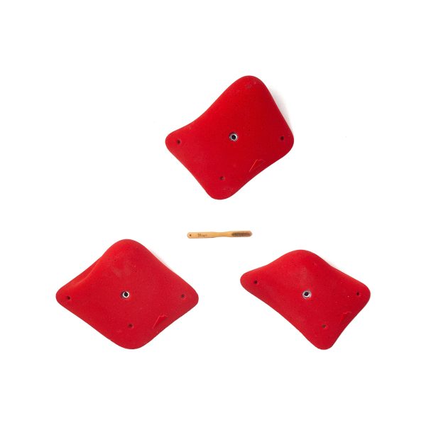 Chwyty wspinaczkowe Manta 06, 3 szt. w zestawie, ,