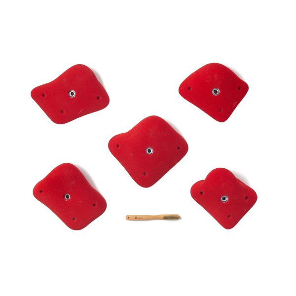 Chwyty wspinaczkowe Manta 08, 5 szt. w zestawie, ,