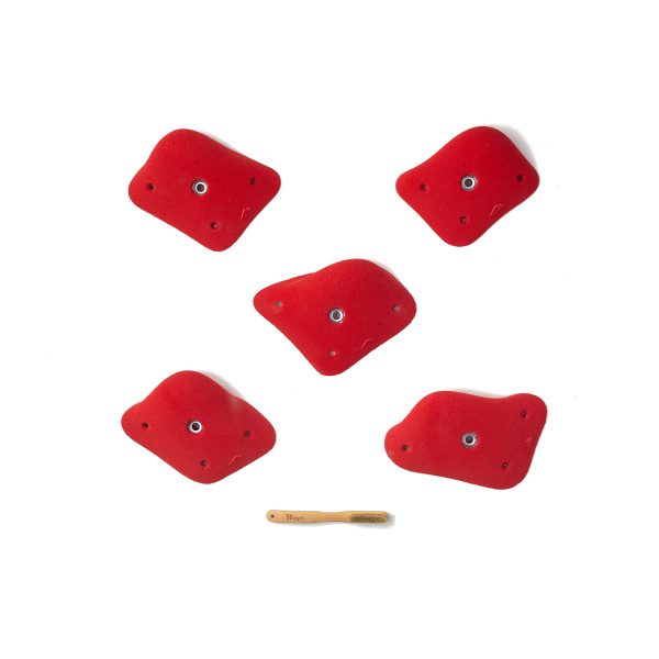 Chwyty wspinaczkowe Manta 09, 5 szt. w zestawie, ,