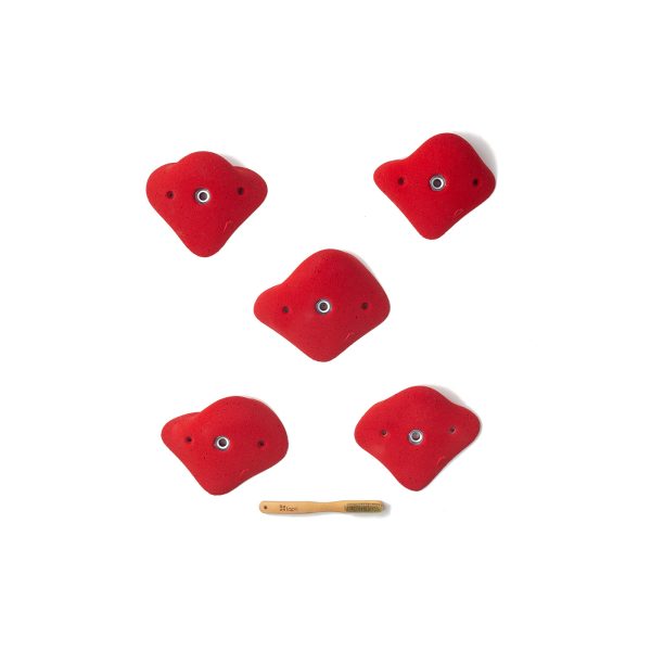 Chwyty wspinaczkowe Manta 11, 5 szt. w zestawie, ,