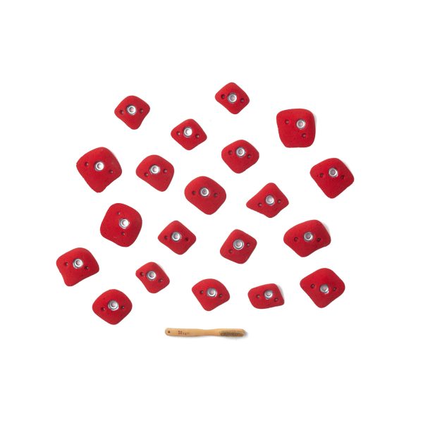 Chwyty wspinaczkowe Manta 12, 20 szt. w zestawie, ,