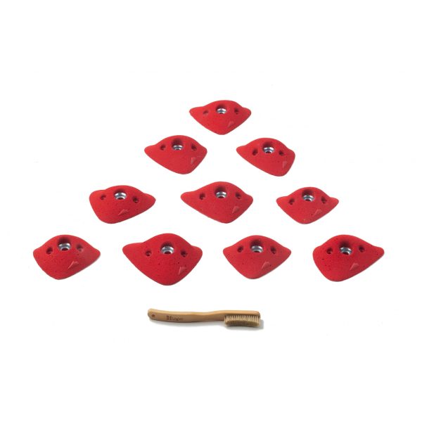 Chwyty wspinaczkowe Pure Triangular 08, 10 szt. w zestawie, ,