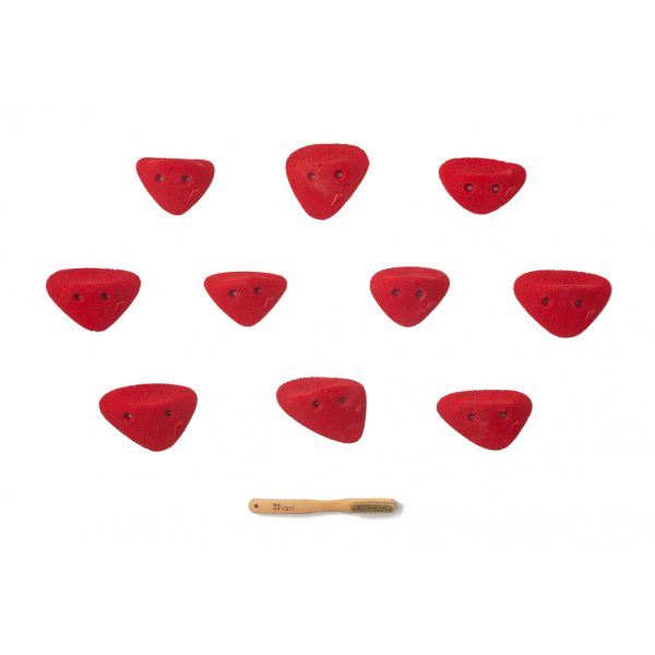 Chwyty wspinaczkowe Pure Triangular 09, 10 szt. w zestawie, ,