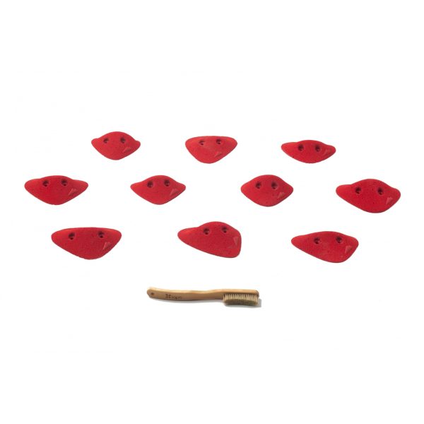 Chwyty wspinaczkowe Pure Triangular 09, 10 szt. w zestawie, ,