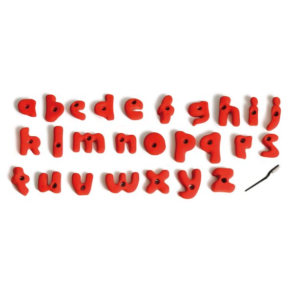 Chwyty wspinaczkowe Kids Alphabet, 26 szt. w zestawie, , dla dzieci
