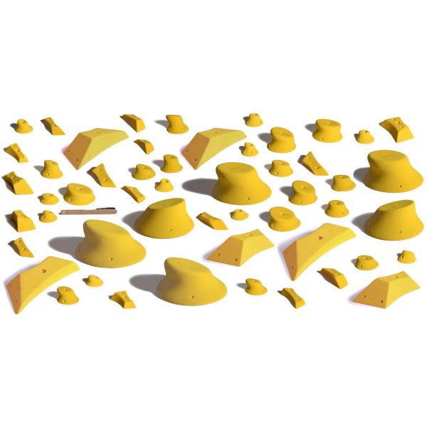 Chwyty wspinaczkowe Pack Compétiition PURE, 50 szt. w zestawie, ,