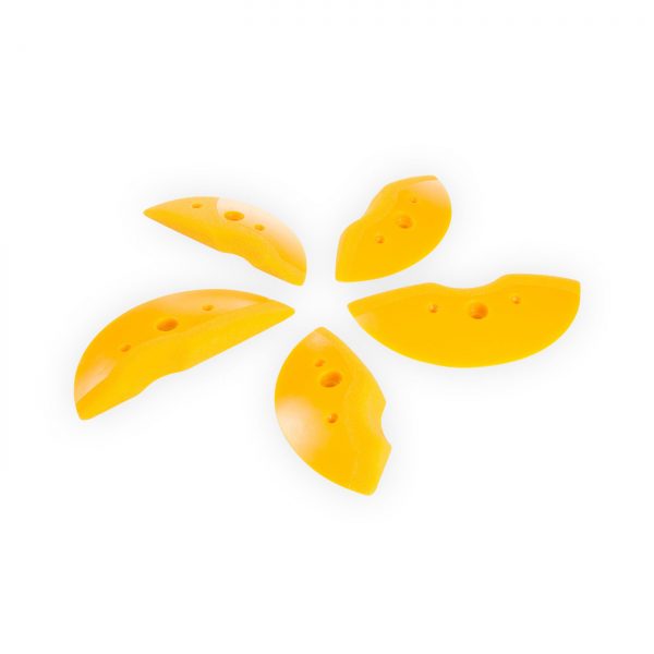 Chwyty wspinaczkowe Ästhetic Flavia, 5 szt. w zestawie, średnie, podwójna strefa