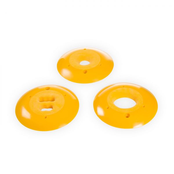 Chwyty wspinaczkowe Ästhetic Malaika 2, 3 szt. w zestawie, średnie, podwójna strefa