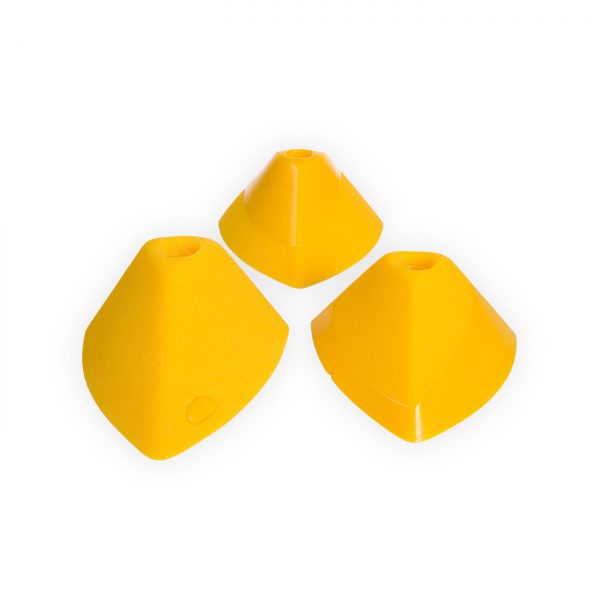 Chwyty wspinaczkowe Ästhetic Myka, 3 szt. w zestawie, trudne, podwójna strefa